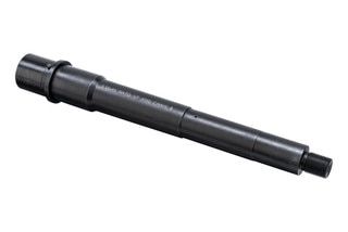 Pistol length AR-15 barrel with threaded muzzle.